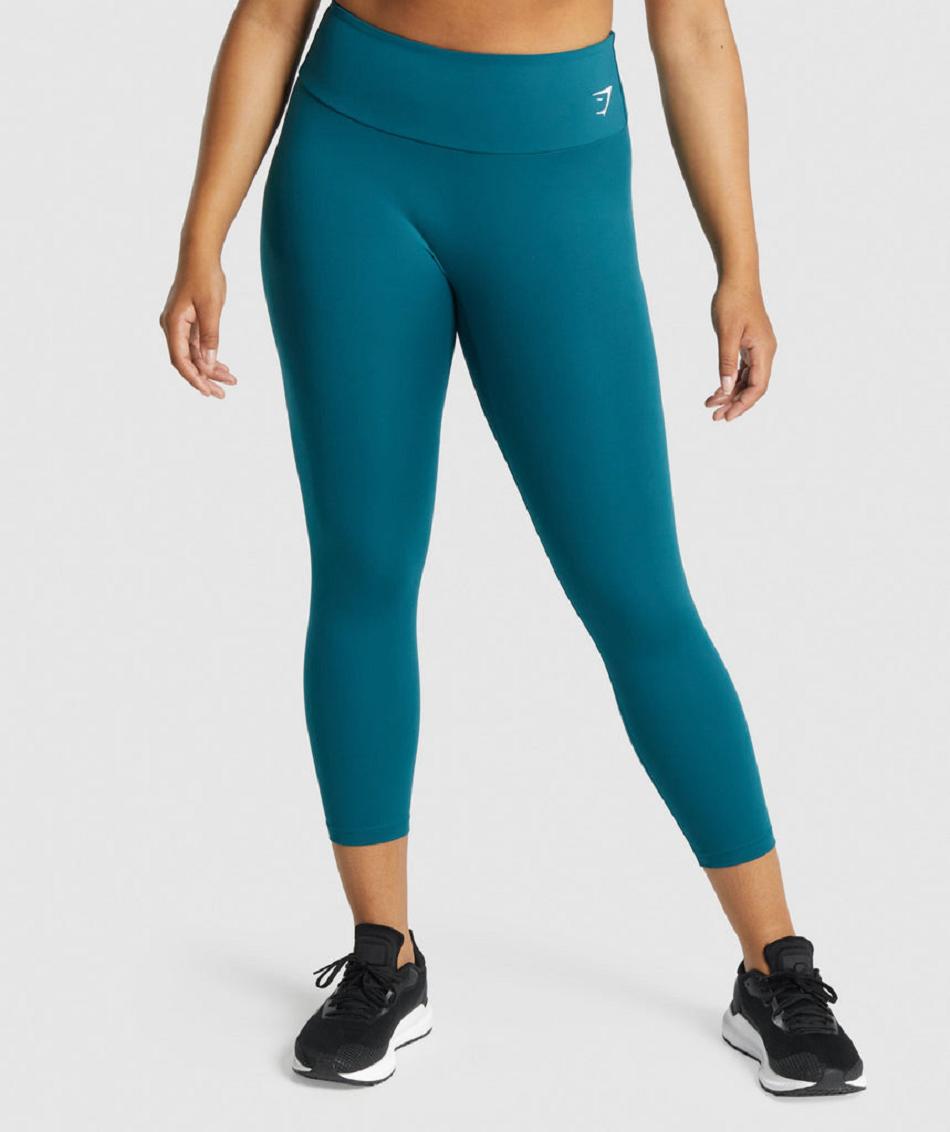 Leggins Gymshark Entrenamiento 7/8 Mujer Turquesa | CO 2918CTV